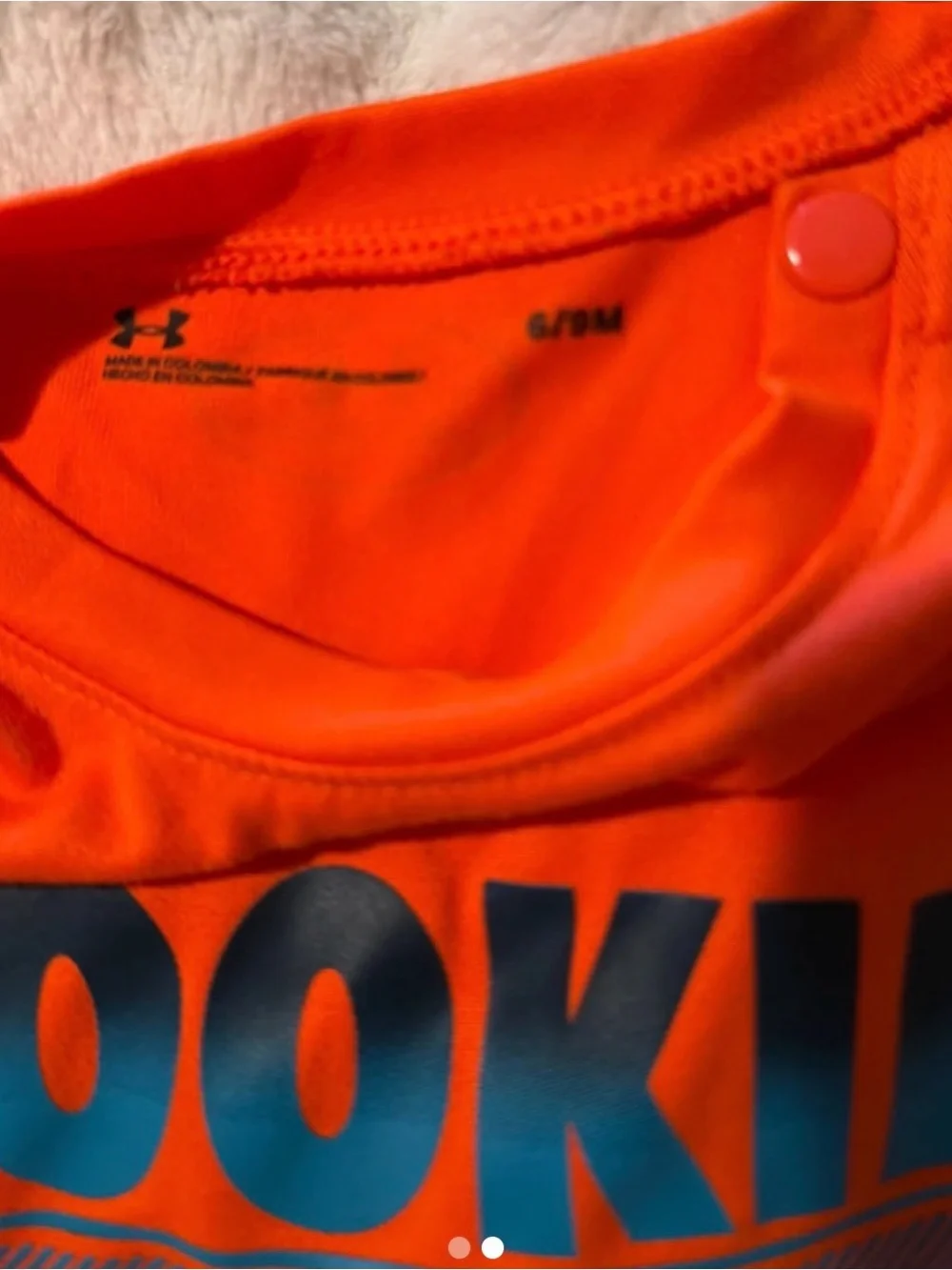 Under Armour Orange 'Rookie Pro Legend' Infant One-Piece Bodysuit